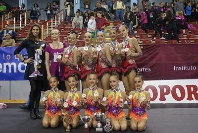 Las junior del Club Gimnasia Rítmica El Ejido, campeonas de Andalucía