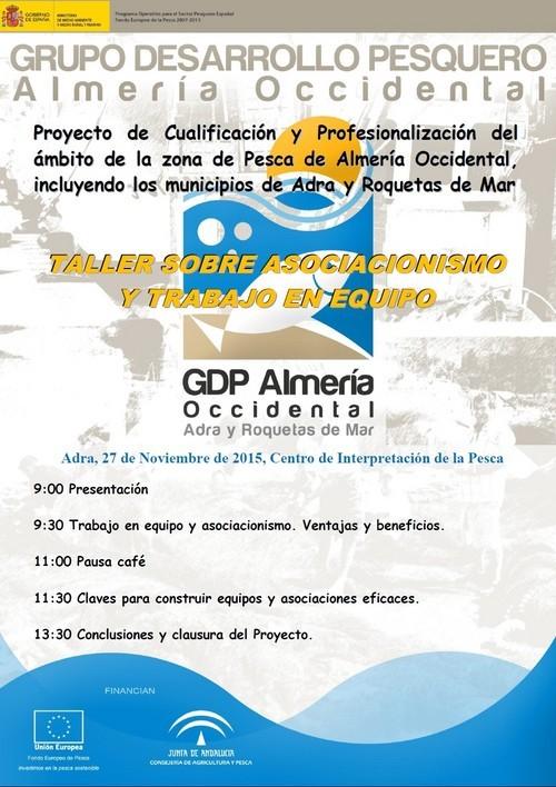 El Centro de Interpretación de la Pesca de Adra acoge un taller gratuito de Asociacionismo y Trabajo en Equipo