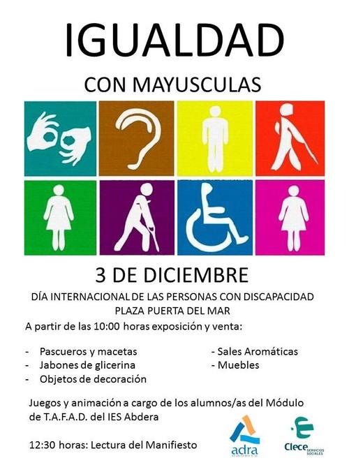 Adra celebra el Día Internacional de las Personas con Discapacidad con el lema ‘Igualdad con mayúsculas’