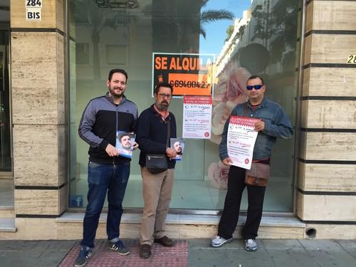 Izquierda Unida El Ejido inicia una campaña de apoyo al pequeño comercio local