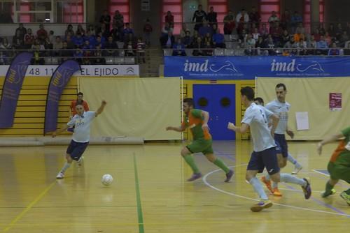 El CD El Ejido FS empata en casa frente al líder en un partido de 'alta tensión'