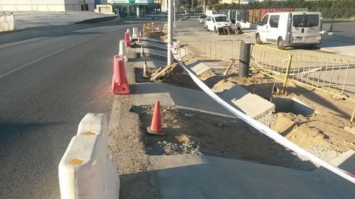 Diputación invierte 60.000 € en reparación de daños por lluvias en la carretera de Balerma