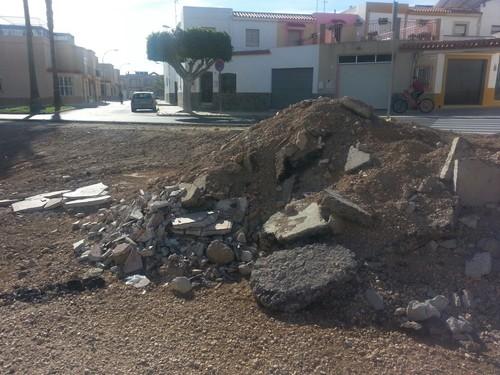 IU El Ejido denuncia una escombrera ilegal en Ejido Norte