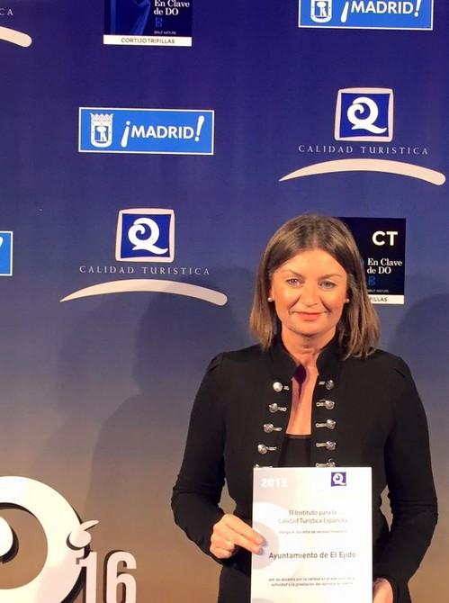 El  Ejido recoge los certificados ‘Q de Calidad Turística’ en la gala celebrada anoche en Madrid organizada por ICTE