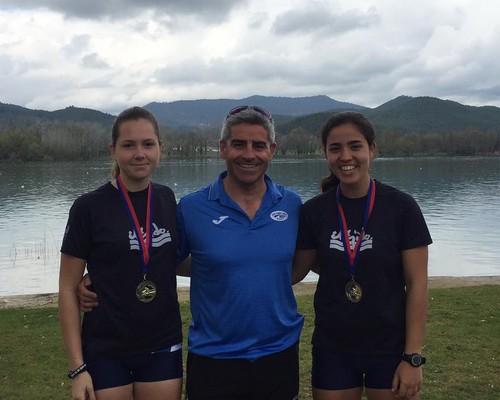 Raquel Alcalde y María Villegas se cuelgan el bronce en el Abierto de España de Remo