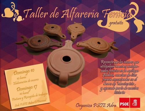 El PSOE Adra dará a conocer a los más pequeños la historia fenicia del municipio a través de un taller de alfarería
