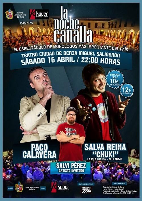 La Noche Canalla llega al Teatro Ciudad de Berja el 16 de abril