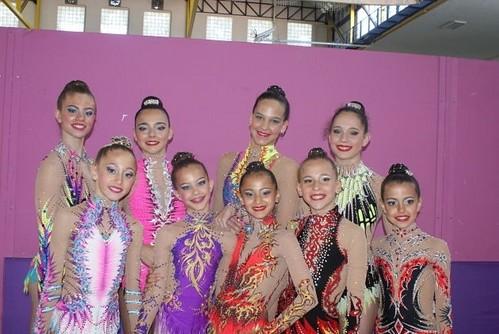 Ocho oros, siete platas y seis bronces para las gimnastas ejidenses en los torneos de Huelva y Granada