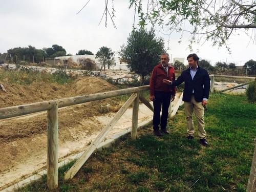 El Ayuntamiento realiza obras de mejora en el recinto del Centro Polivalente y el Parque Forestal de Tarambana para convertirlos en lugares de esparcimiento de cara a la Feria del Ganado