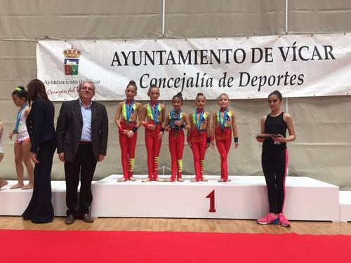 El Club Gimnasia Rítmica El Ejido cierra un gran fin de semana logrando 10 medallas en los torneos de Vícar y Guadalajara
