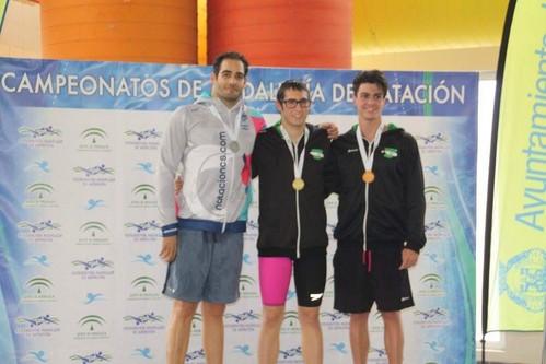 Miguel Ángel Vargas, campeón de Andalucía Open absoluto en 50 y 100 mariposa y en 50 braza