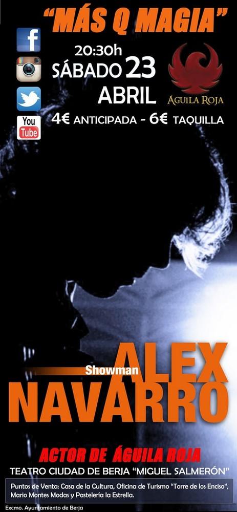 Álex Navarro presenta en Berja su último espectáculo de magia