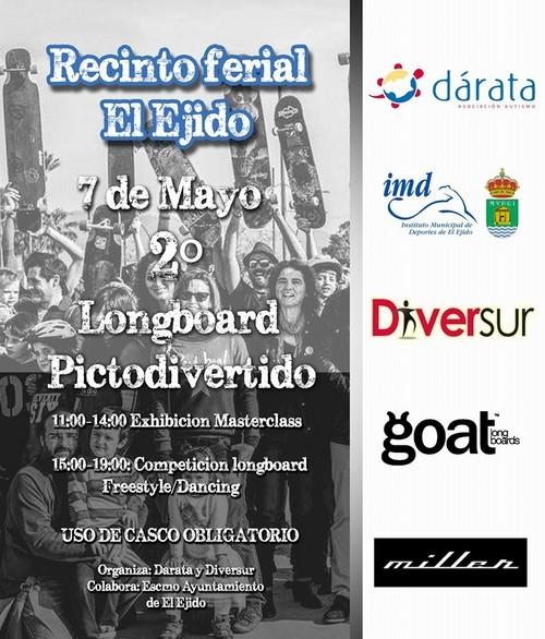 La asociación Dárata, Diversur y el IMD promueven la 'II Longboard Pictodivertido' en la que participarán más de 100 personas