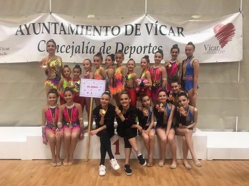 El Club Rítmica El Ejido logra seis medallas el fin de semana