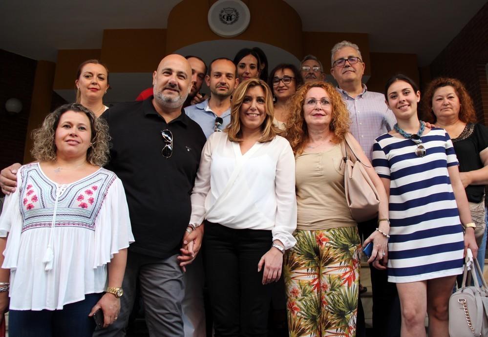 Susana Díaz protagoniza un multitudinario encuentro con la ciudadanía en El Ejido