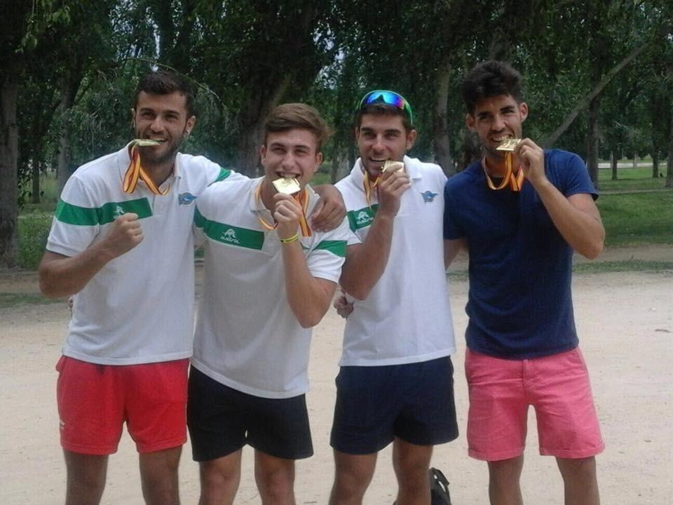 El ejidense Marcelo García, oro nacional en el cuatro scull absoluto masculino