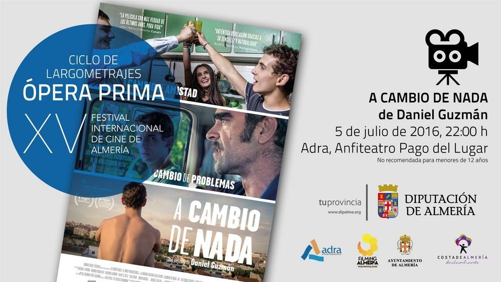 'A cambio de nada' se proyecta el próximo martes en el Pago del Lugar