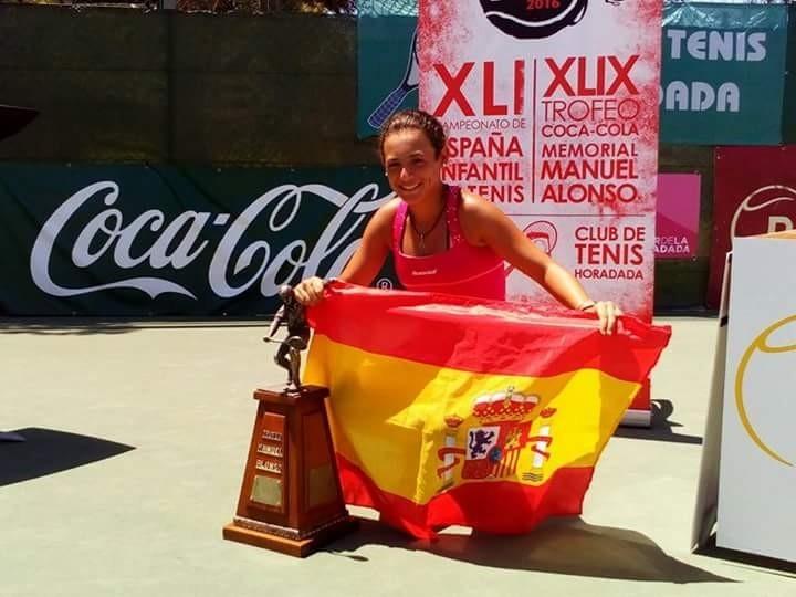 La ejidense Silvia Vargas, campeona de España junior de tenis