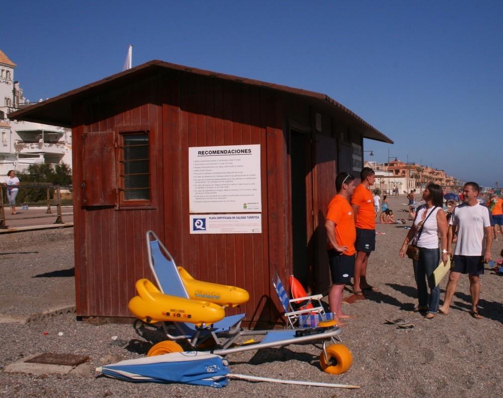 Las playas ejidenses cuentan con dos nuevos puntos accesibles y con más sillas anfibias