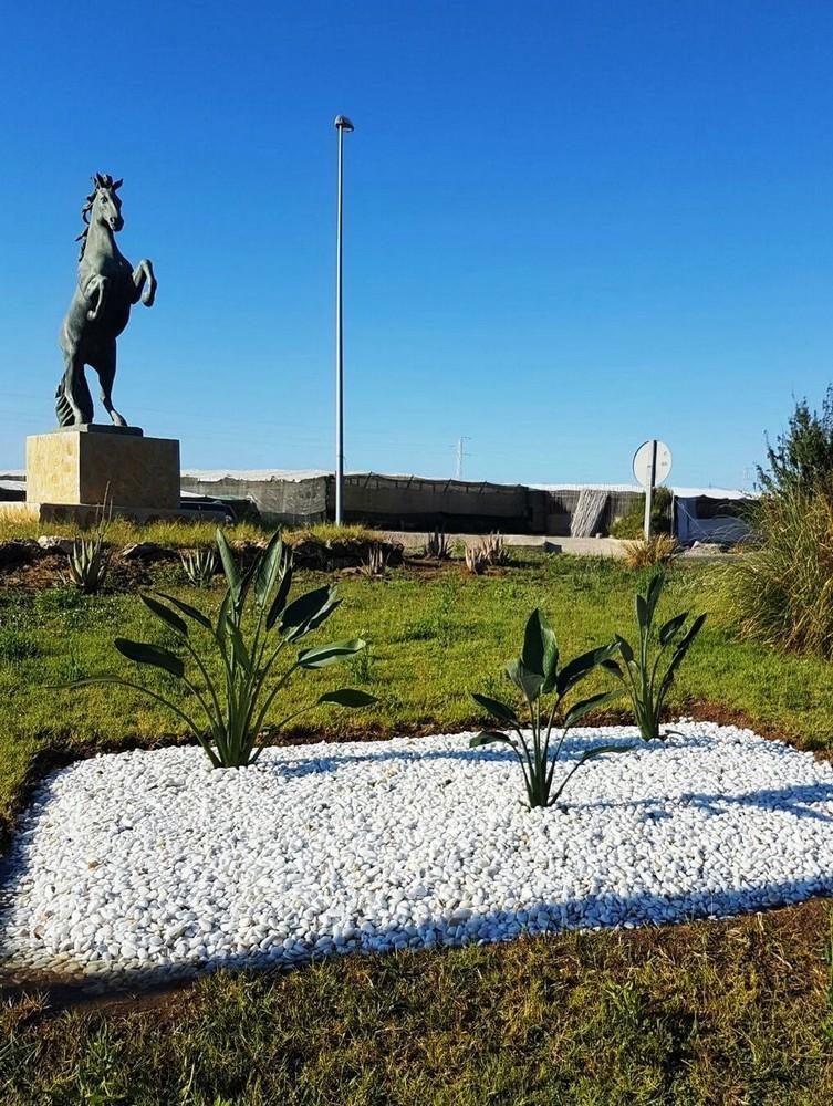 El Ayuntamiento de Adra realiza actuaciones de embellecimiento de rotondas y otros espacios públicos del municipio