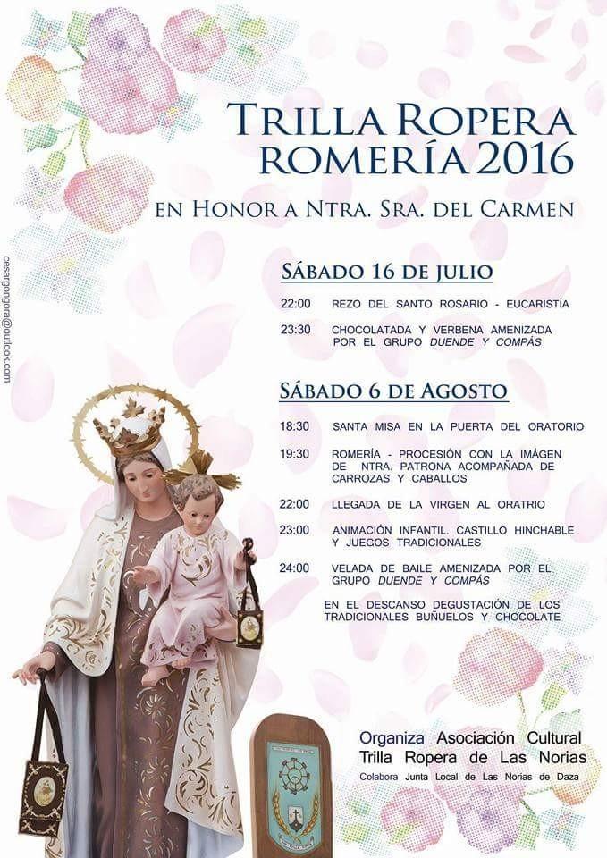 Las Norias inicia la cuenta atrás para su romería de la Virgen del Carmen