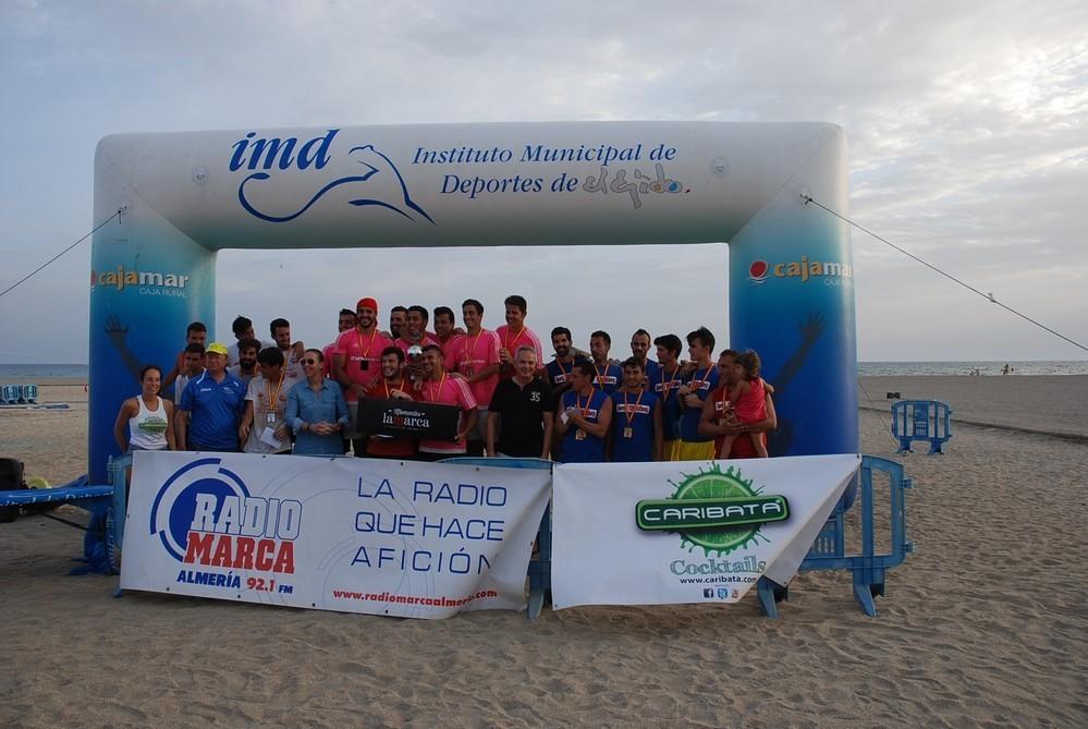 Los ejidenses Wikihome ganan el torneo final de El Ejido y se llevan la general del ‘II Circuito Provincial Radio Marca Almería-Caribata de Fútbol Playa’