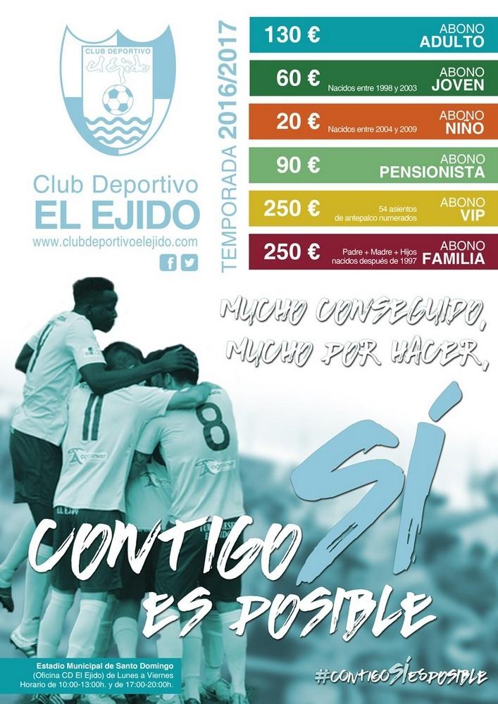 ‘Contigo Sí Es Posible’ mensaje del CD El Ejido a la afición