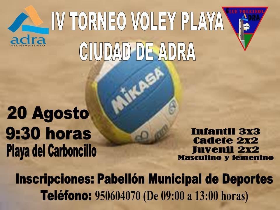 Abiertas las inscripciones para el torneo de voley playa de la playa del Carboncillo de Adra