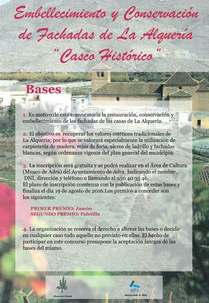Adra premiará la fachada más bonita de La Alquería