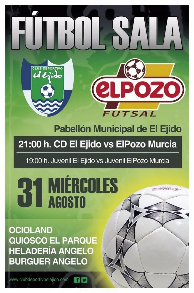 El CD El Ejido FS se medirá a ElPozo Murcia FS el próximo 31 de agosto