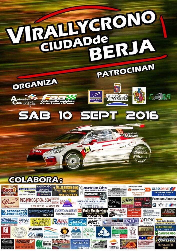 El Automóvil Club Ejido ultima su participación en el VI Rallycrono Ciudad de Berja el próximo 10 de septiembre