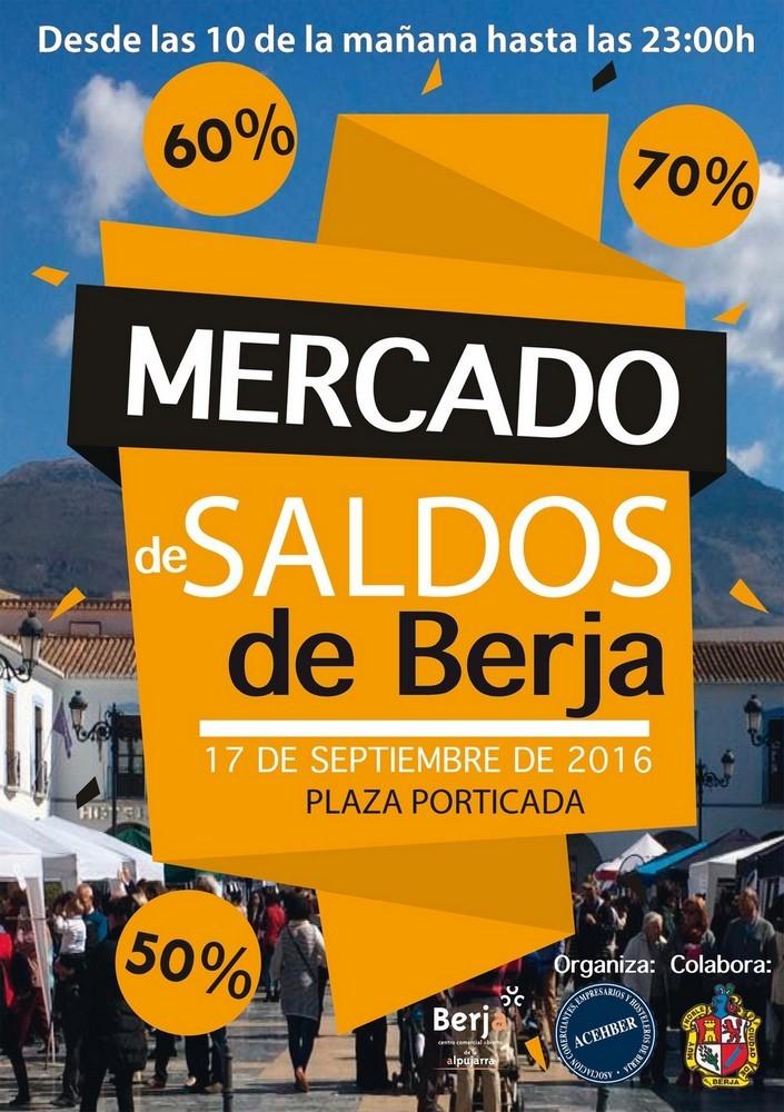 La Plaza Porticada de Berja se llenará de saldos este sábado