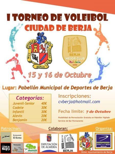 El Pabellón acoge este fin de semana el I Trofeo de Voleibol Ciudad de Berja