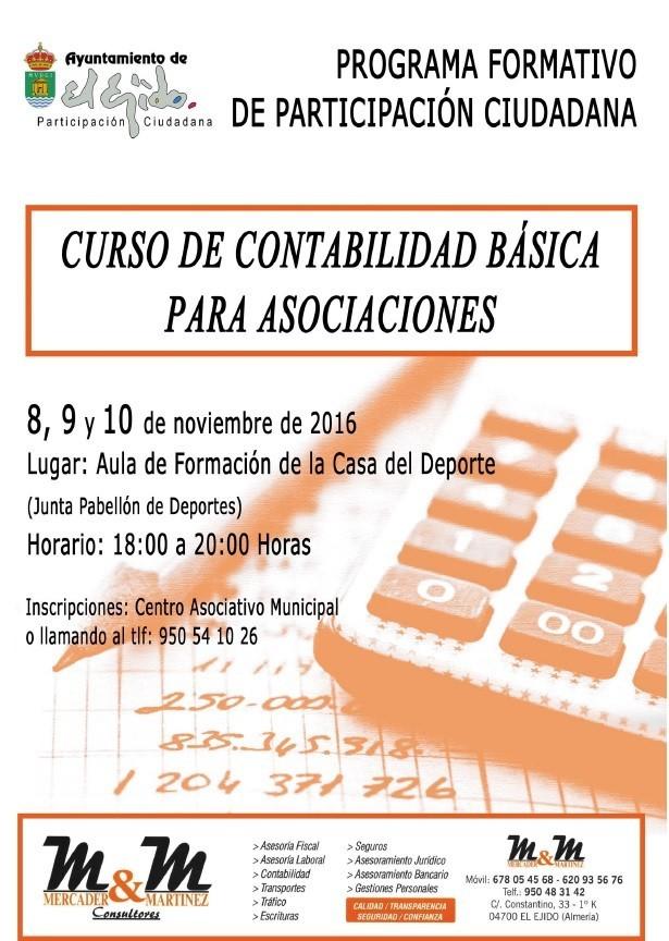Un curso municipal de contabilidad dotará de conocimientos básicos a las asociaciones para mejorar su gestión