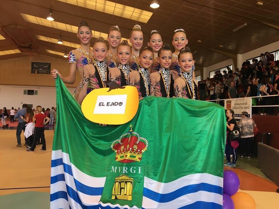 Rítmica El Ejido consigue podio en Andalucía y Comunidad Valenciana