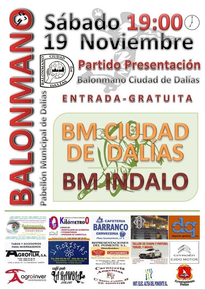 Balonmano Ciudad de Dalías realiza su presentación oficial el sábado con un partido contra el BM Indalo