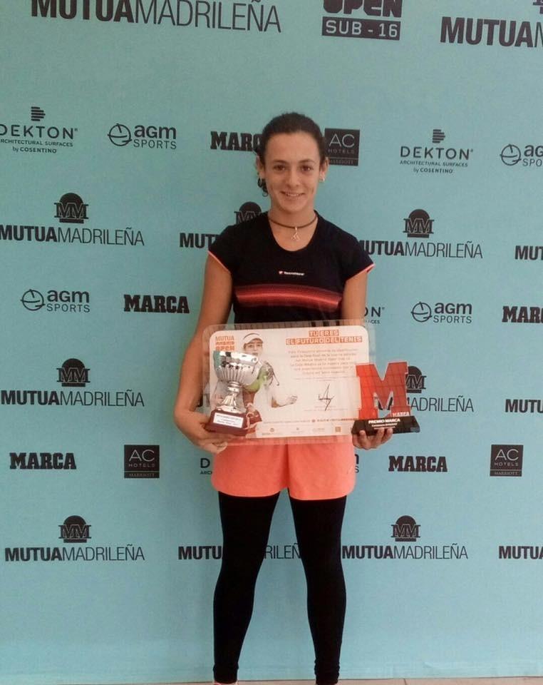 La tenista ejidense Silvia Vargas, a la final del III Mutua Madrid Open Sub-16