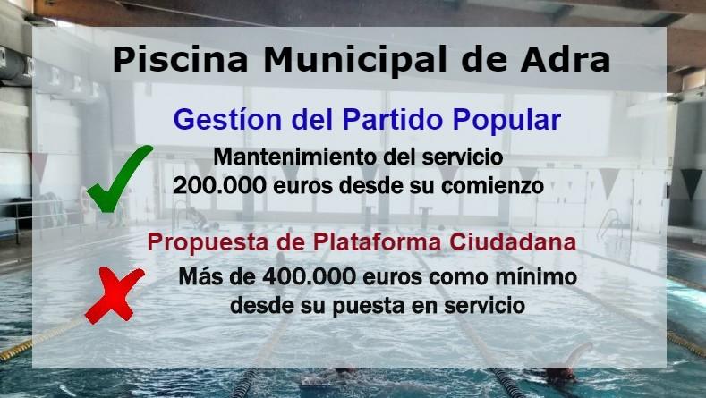 Alicia Heras acusa a Francisco Guardia de usar la Piscina para “sacar rendimiento político” y advierte de las “graves consecuencias” de la gestión directa