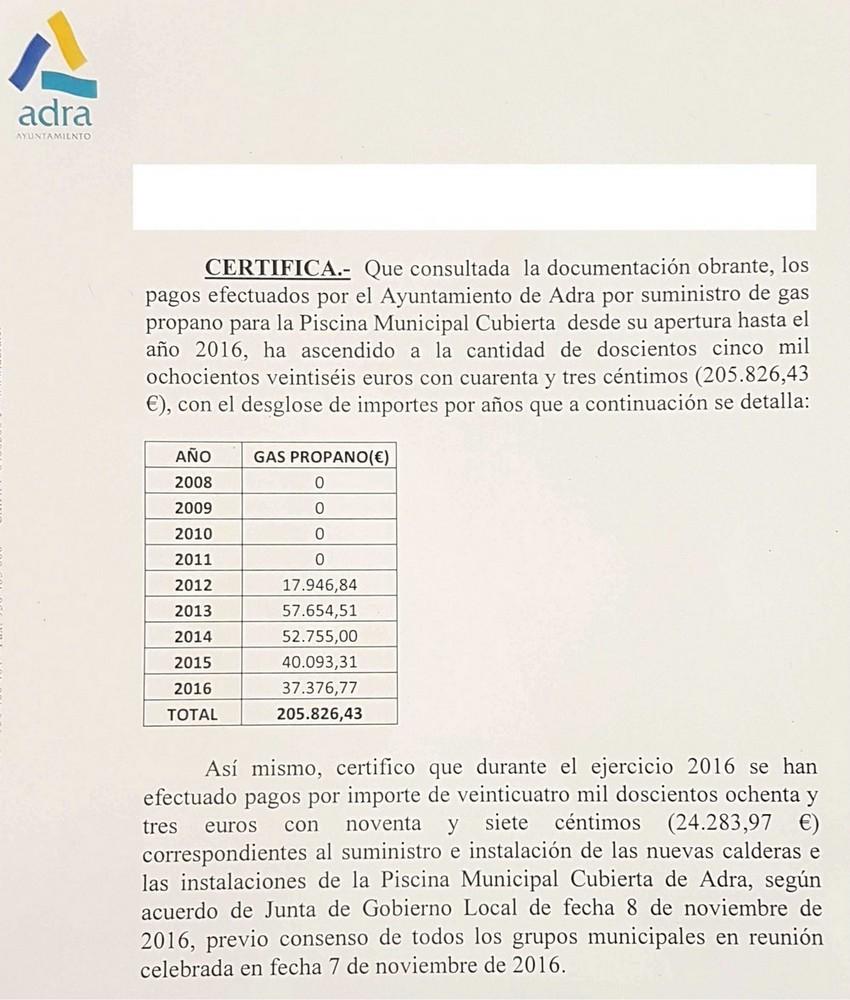 Alicia Heras asegura que el coste de la piscina está recogido en un informe técnico y exige a Francisco Guardia una “rectificación pública”