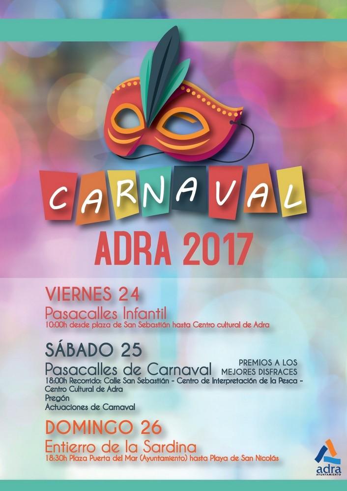 Adra vivirá durante tres días la celebración del Carnaval 2017