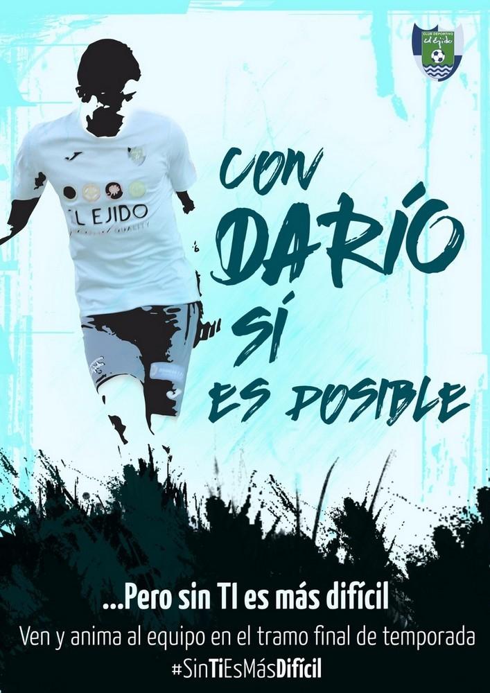 El CD El Ejido hace un llamamiento a la afición, #SinTiEsMásDifícil