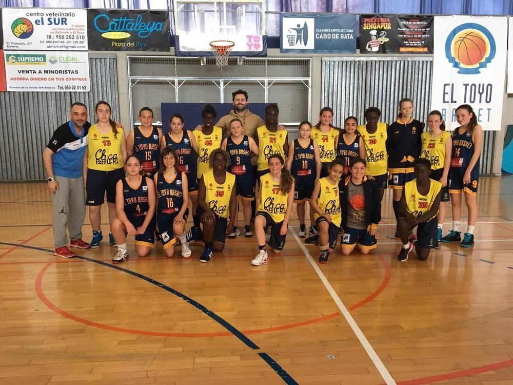 Papelería Chica CB La Mojonera vence al Toyo Basket y mantiene la segunda plaza