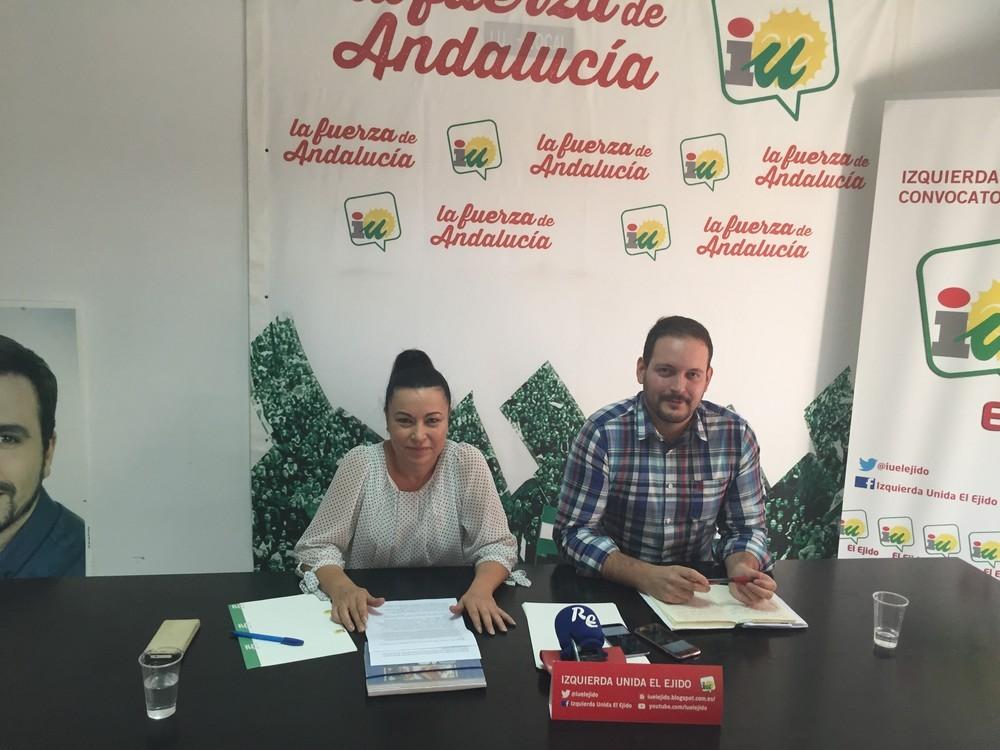 IU El Ejido exige al alcalde que asuma su responsabilidad política ante las gravísimas acusaciones por las que se le va a juzgar