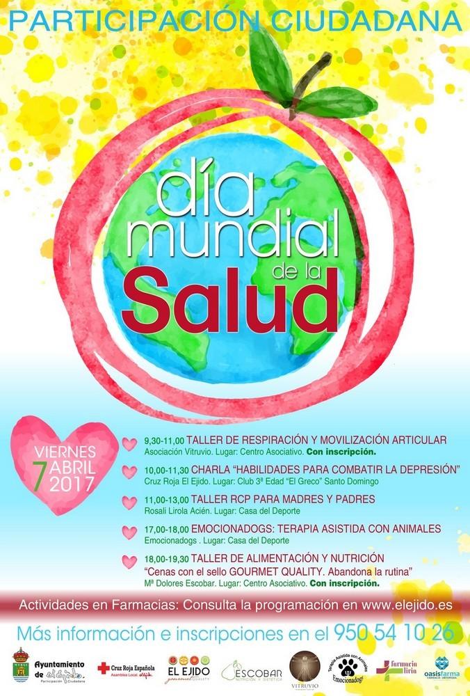 Talleres y charlas sobre 'vida sana' darán este jueves contenido al programa conmemorativo del Día Mundial de la Salud
