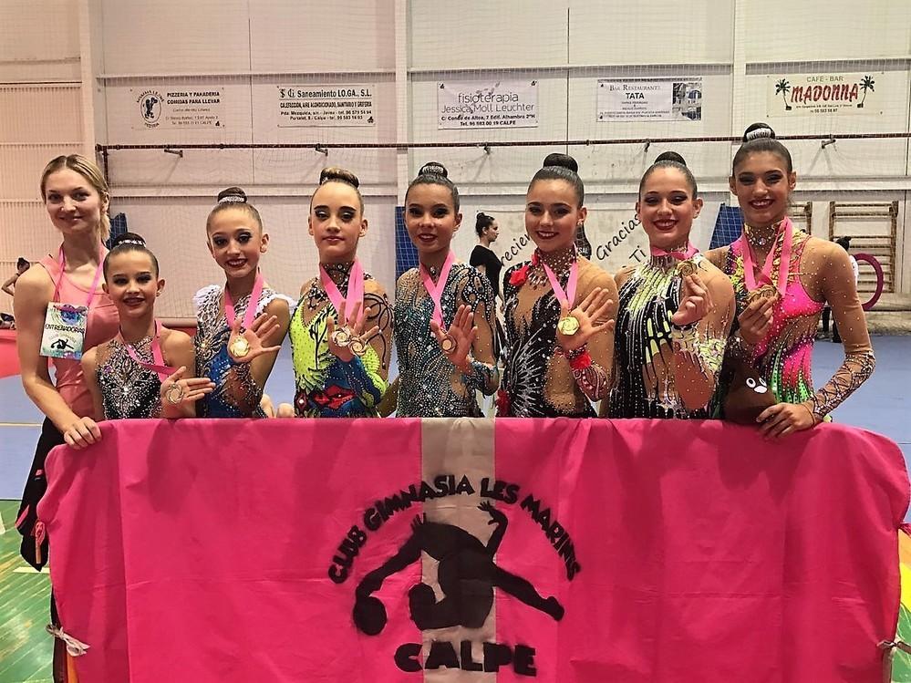 Rítmica El Ejido vuelve con muy buenos resultados de la Comunidad Valenciana