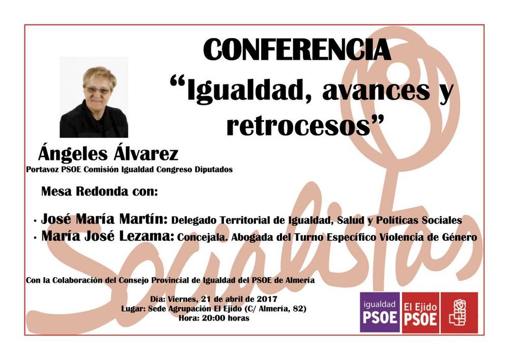 El PSOE de El Ejido acogerá el viernes una charla sobre igualdad