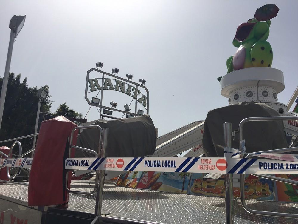 Una menor, herida tras caer de una atracción de feria en El Ejido