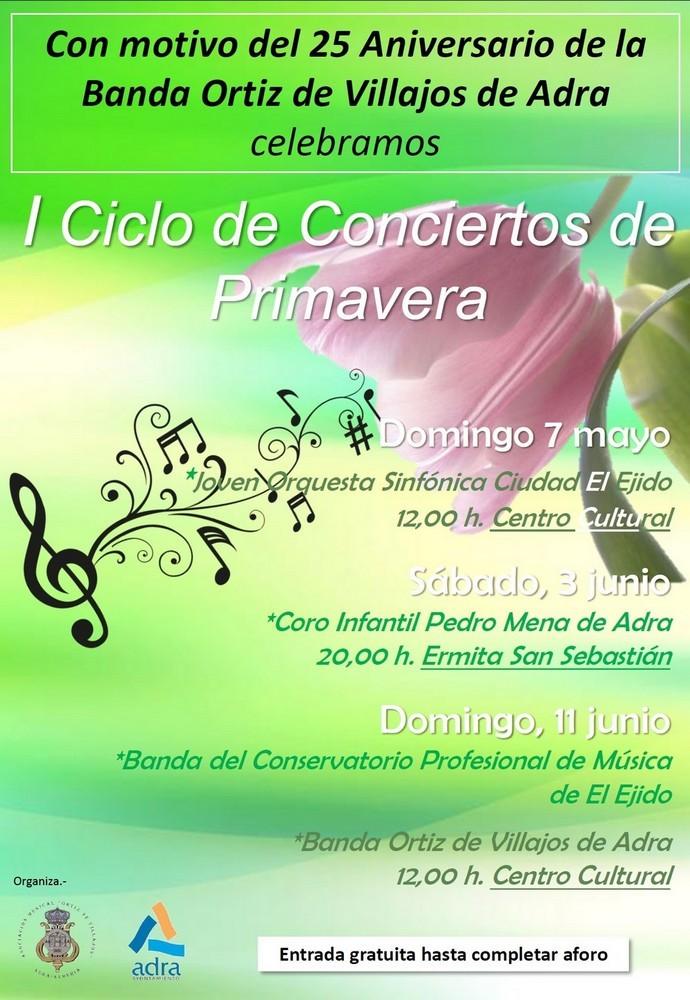Banda Ortiz de Villajos y Ayuntamiento de Adra promueven el I Ciclo de Conciertos de Primavera