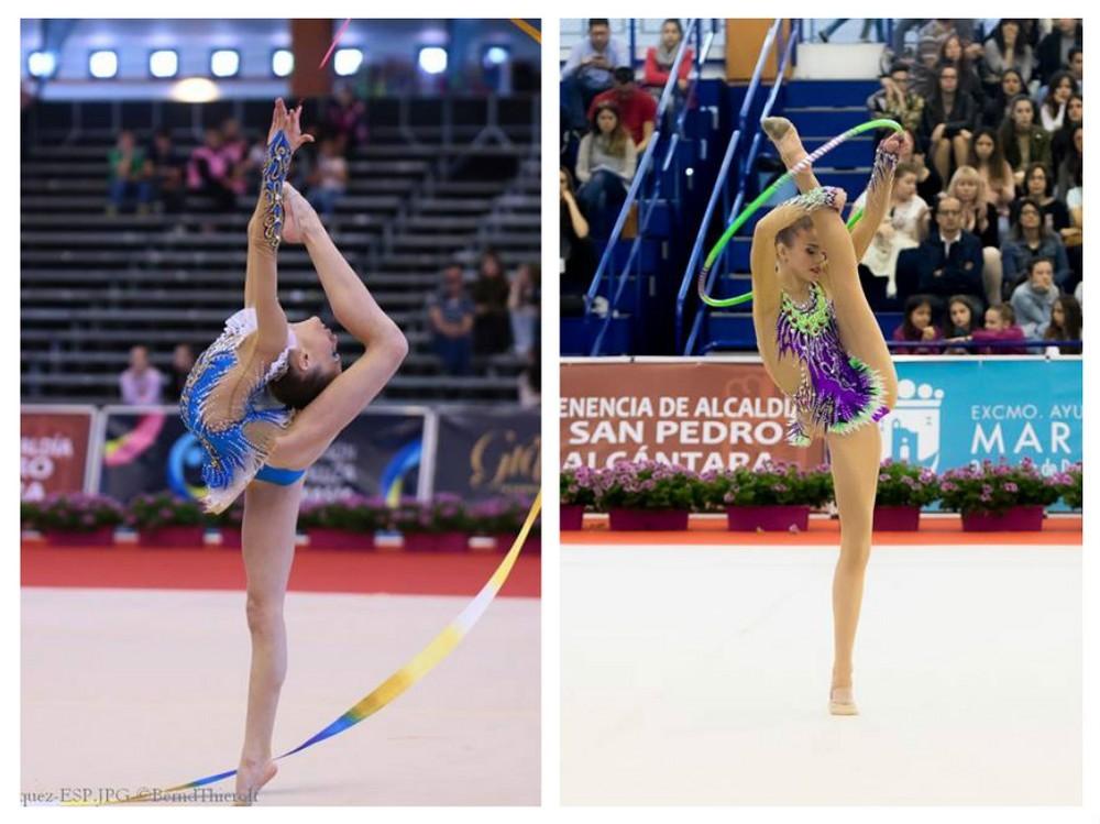 Valeria Márquez y Lucía Rodríguez representarán a Andalucía en el Nacional Escolar de gimnasia rítmica