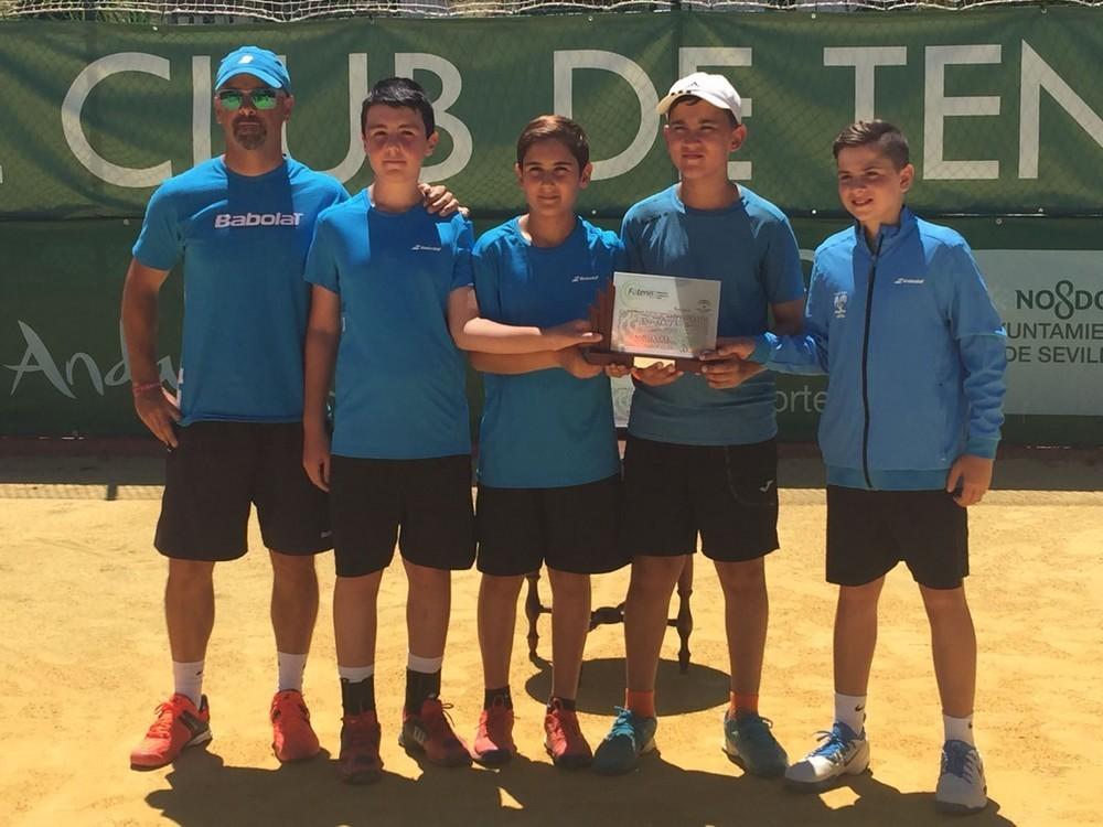El equipo alevín masculino consigue el Subcampeonato de Andalucía de tenis